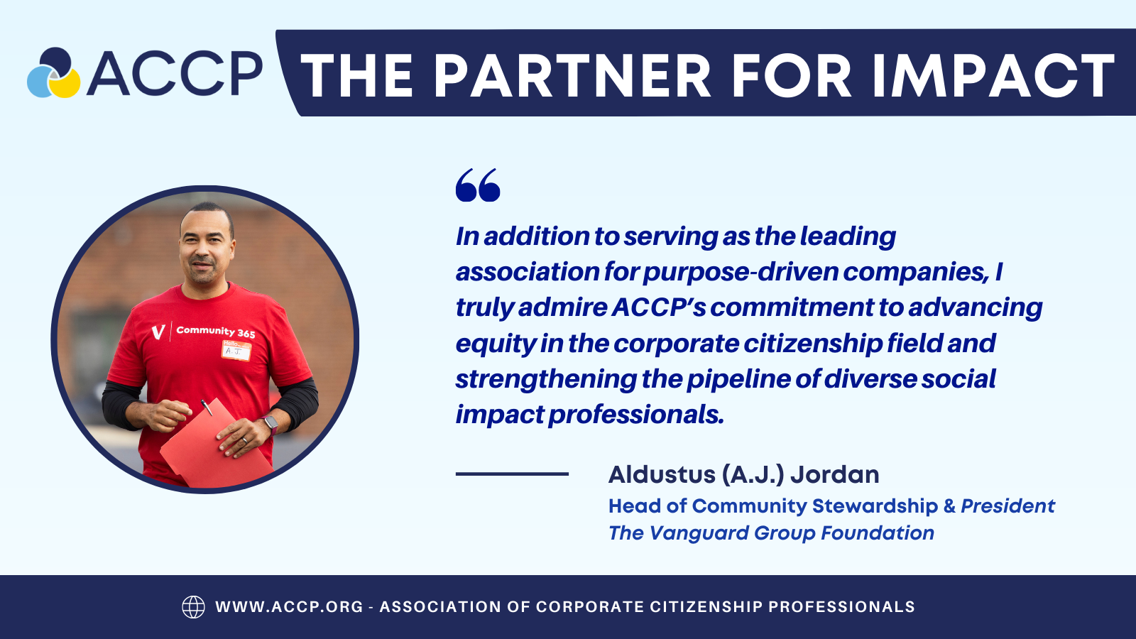 ACCP The Partner For Impact AJ Jordan