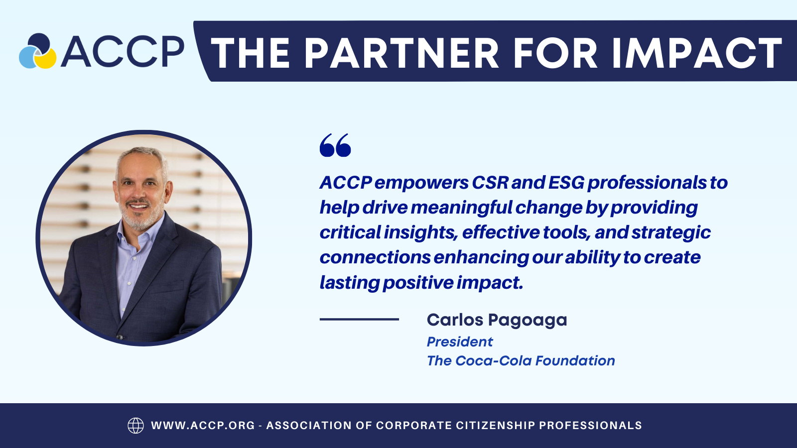 ACCP The Partner For Impact Carlos Pagoaga