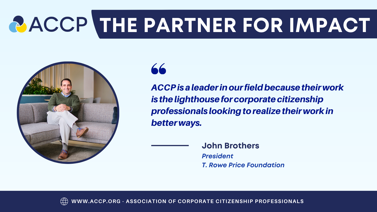 ACCP The Partner For Impact John Brothers