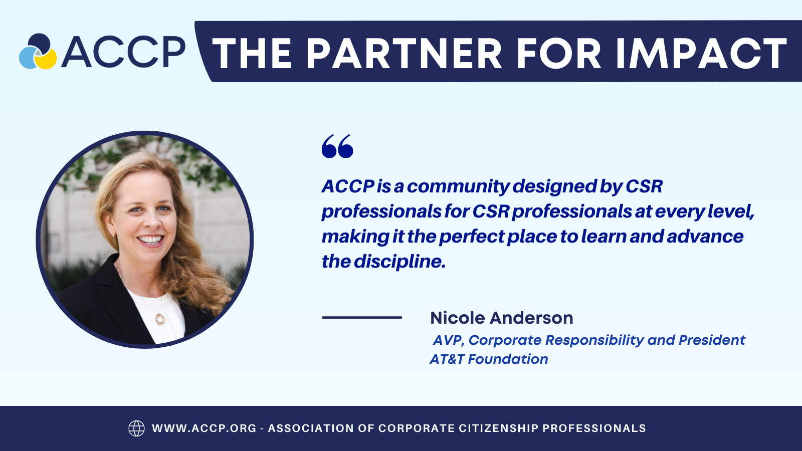 ACCP The Partner For Impact Nicole Anderson