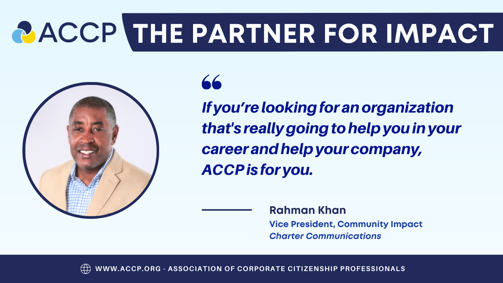 ACCP The Partner For Impact Rahman Khan