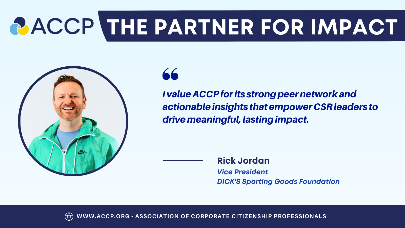 ACCP The Partner For Impact Rick Jordan